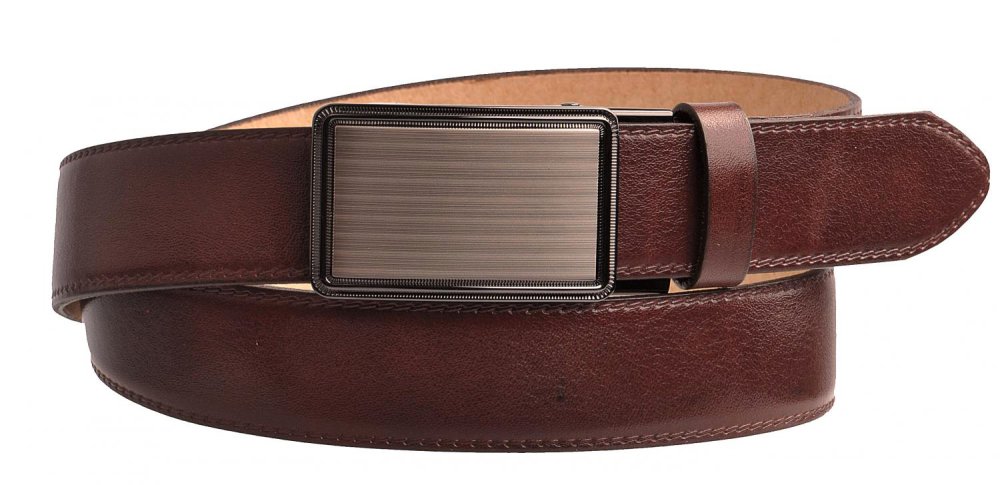 Levně Pánský kožený opasek s automatickou přezkou Penny Belts 35-020-A2-506 100 cm