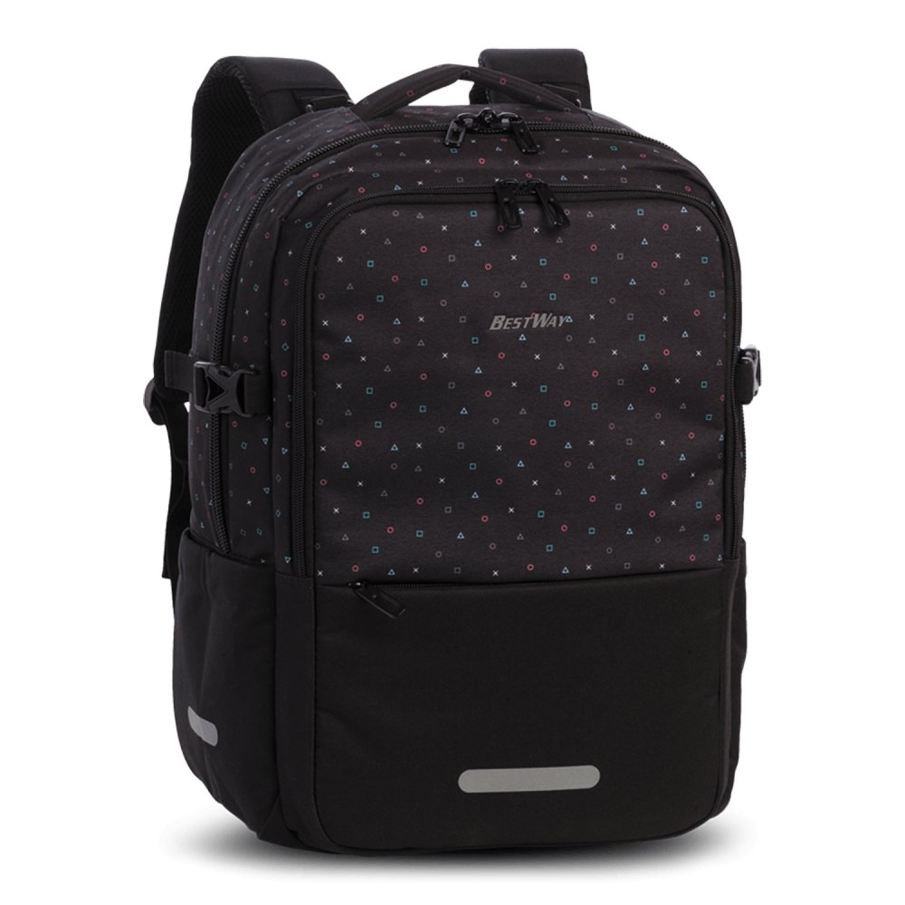 Bestway Cestovní batoh 40330-0198 černý/print 30 L, 49 × 35 × 15 cm