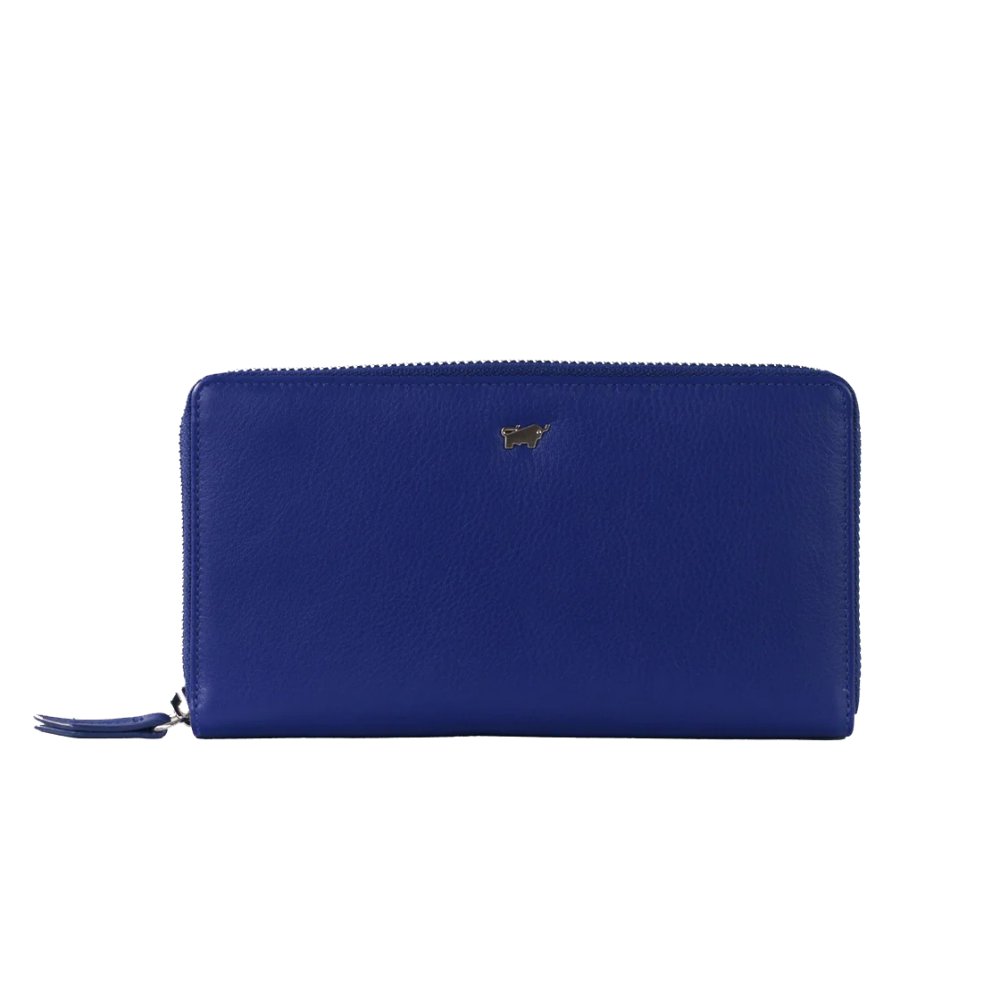 Levně Dámská kožená peněženka Braun Büffel JOY s RFID ochranou – Indigo Violet (modrá) 41355-294-046
