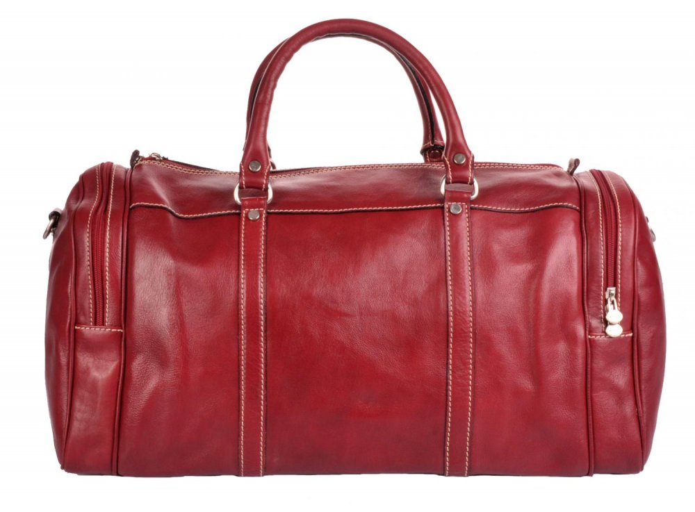 Levně Giglio leather kožená cestovní taška 0429 červená