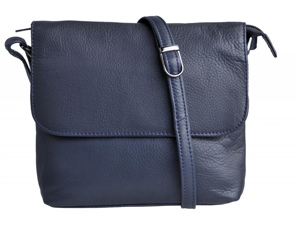 Levně New bags leather malá kabelka přes rameno LB-204 tmavě modrá