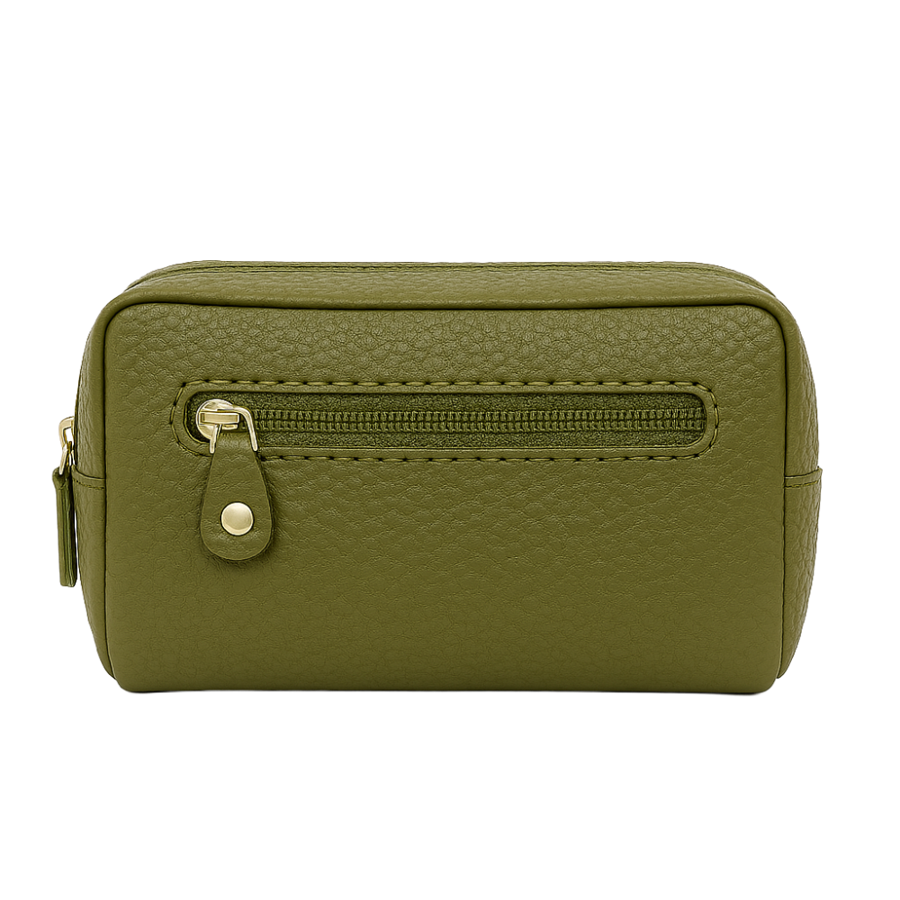 Levně New Bags Leather kožená klíčenka SL-604 olivová