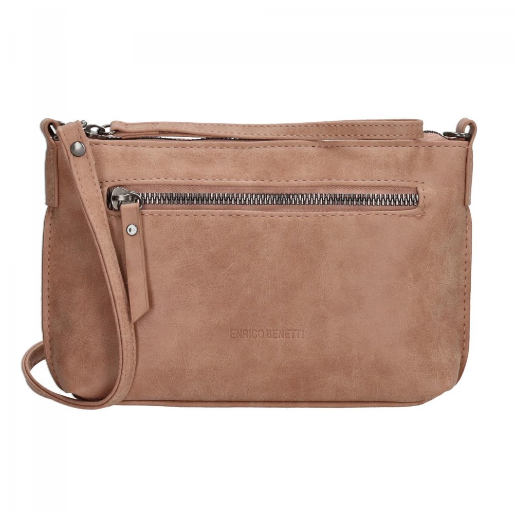 Levně Malá crossbody kabelka Enrico Benetti Zoë 66907-133 Misty rose