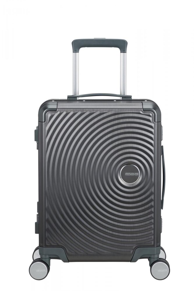 American Tourister Soundbox Alu Spinner 55 cm tmavě šedý Brushed Anthracite 155707-2849