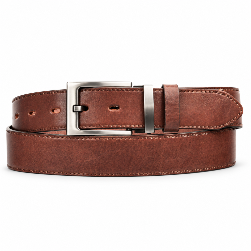 Penny Belts Pánský kožený pásek  35-020-22-48 hnědý 90 cm