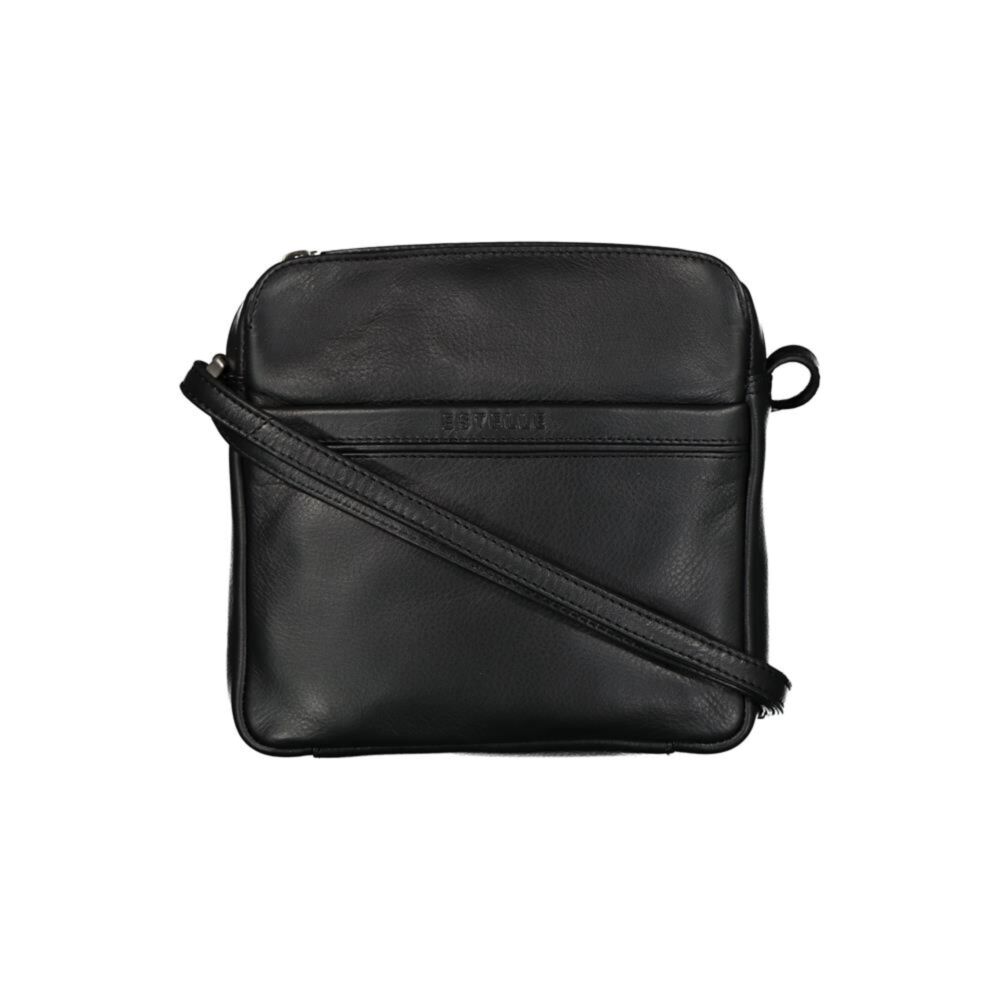 Dámská malá kožená kabelka přes rameno ET-2036 černá