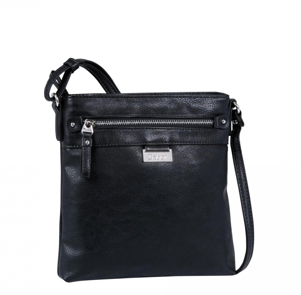 Levně Gabor Dámská černá kabelka přes rameno INA Cross bag 7264-60