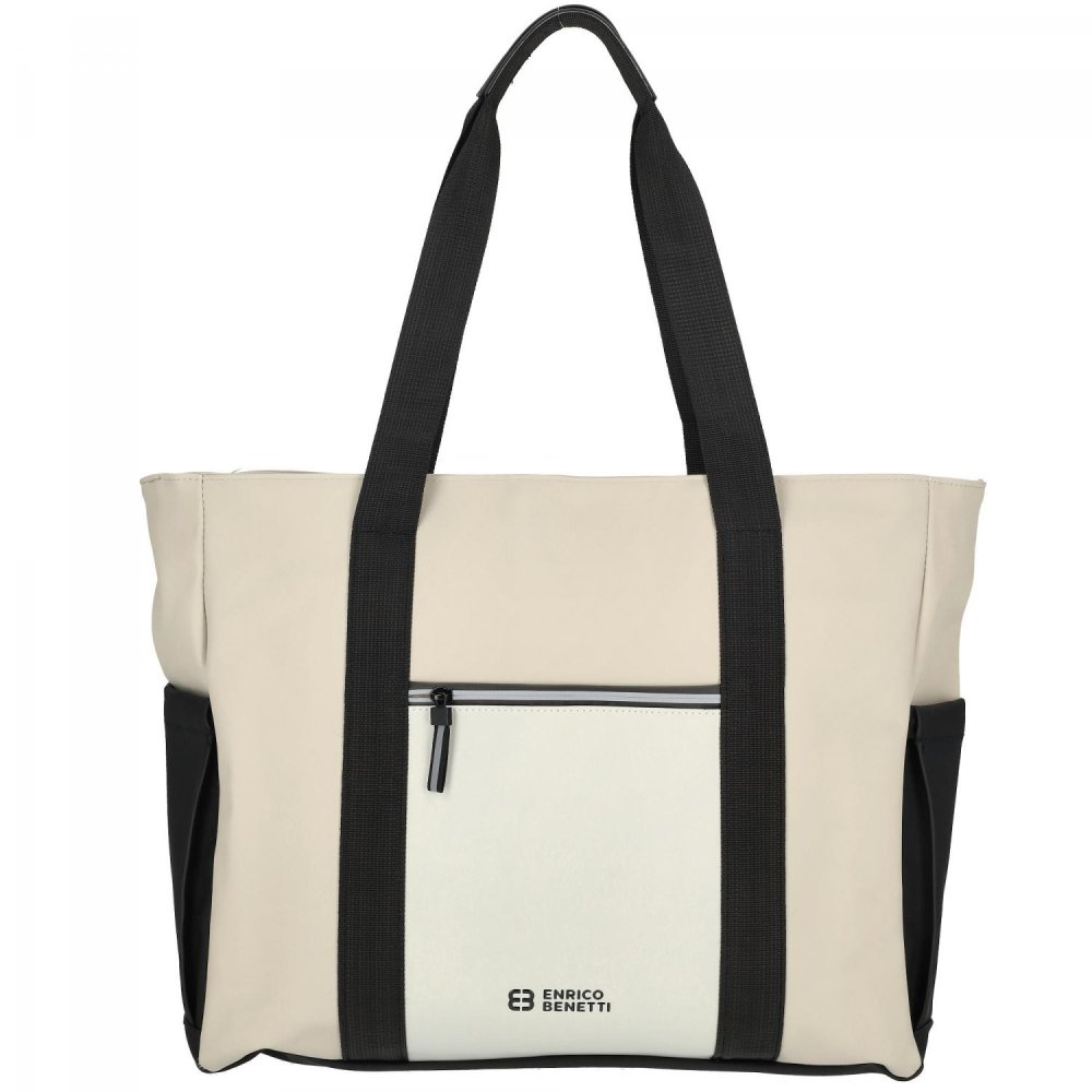 Levně Shopper taška Enrico Benetti Bergen 56008-221 béžovo-černá