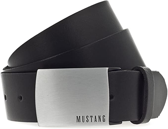 Levně Kožený pásek Mustang MG2102L15-0791 černý 105 cm
