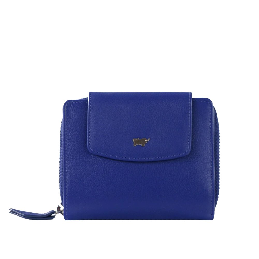 Levně Joy Dámská peněženka z hladké kůže s RFID ochranou – střední velikost 41353-294-046 indigo violet modrá