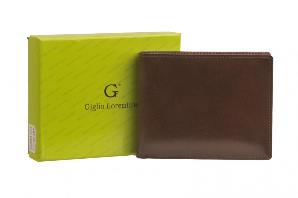 Levně Giglio leather Pánská peněženka GF-011 hnědá