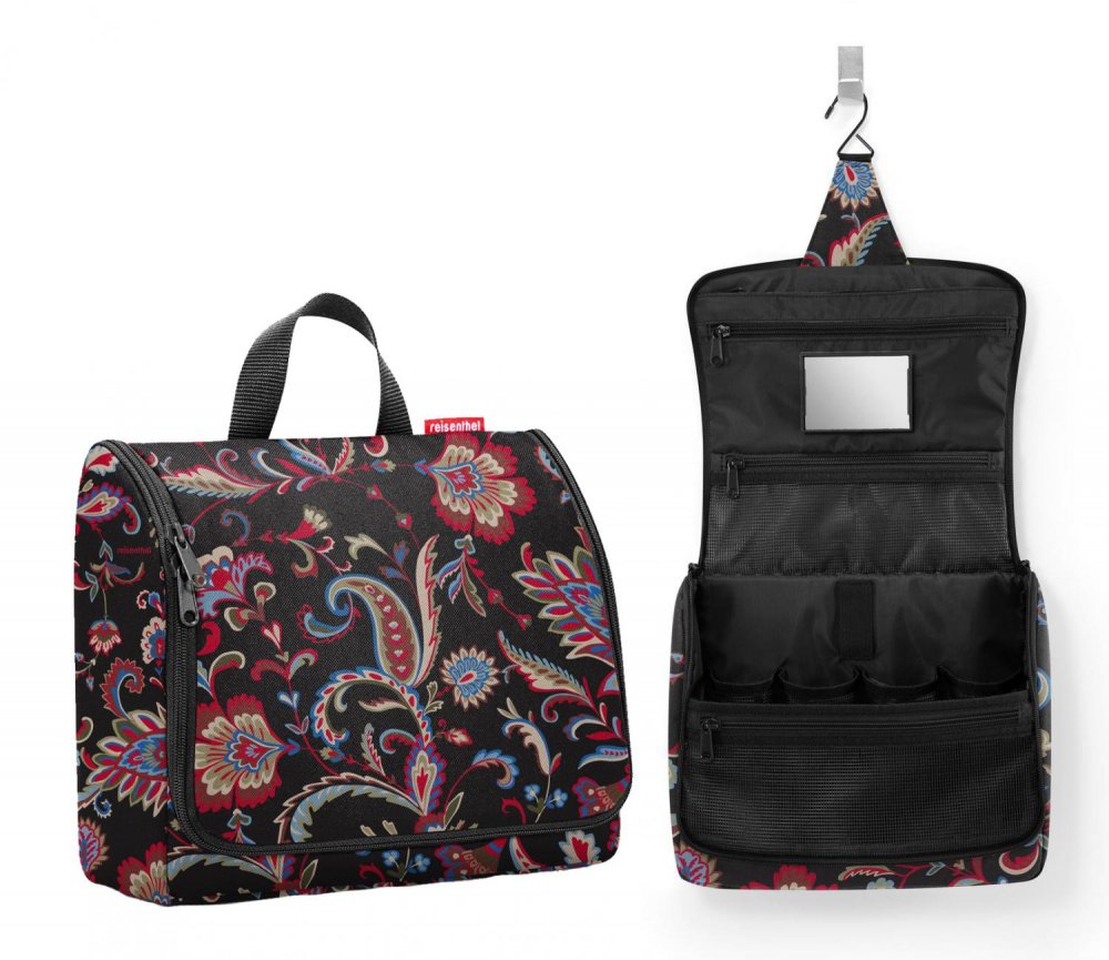 Dámská cestovní kosmetická taška Reisenthel Toiletbag XL Paisley black WO7064 - poslední kus