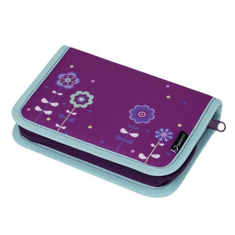 Levně Bagmaster Školní penál CASE GALAXY 6 A - kytky