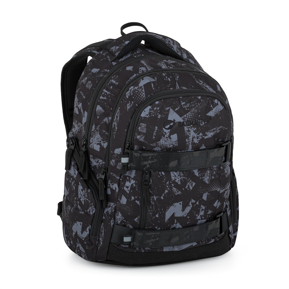 Levně Bagmaster školní batoh NOMAD 25 B – černo-šedý