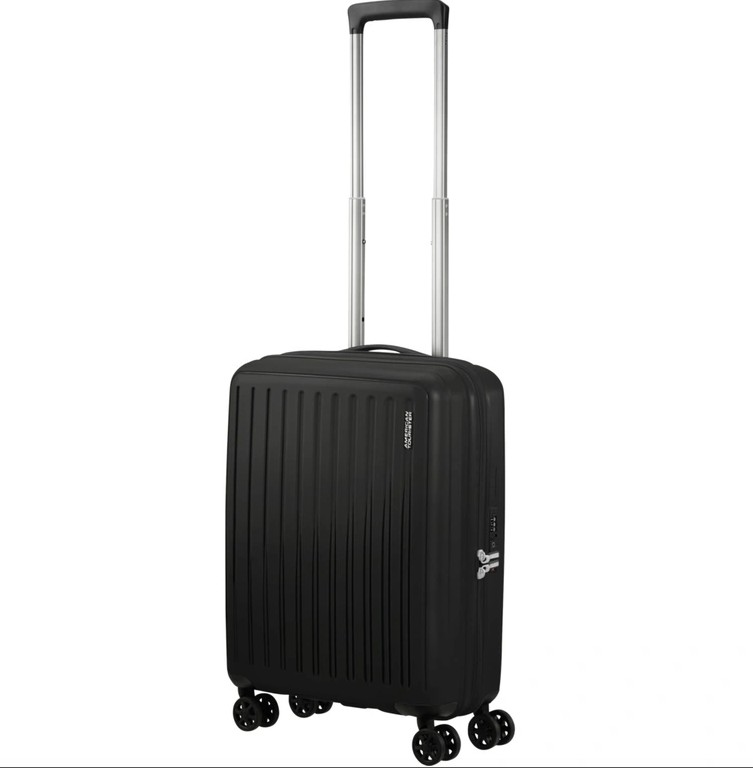 American Tourister Rejoy Spinner 55 cm True Black – kabinový kufr  35 l černý, 153176-0651