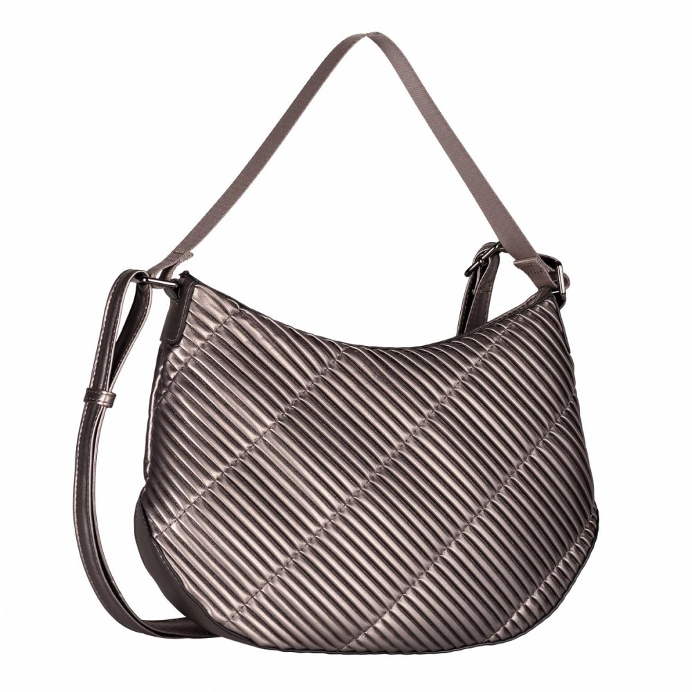 Gabor Finley Cross Bag M 012045 metalická hnědá – elegantní crossbody kabelka