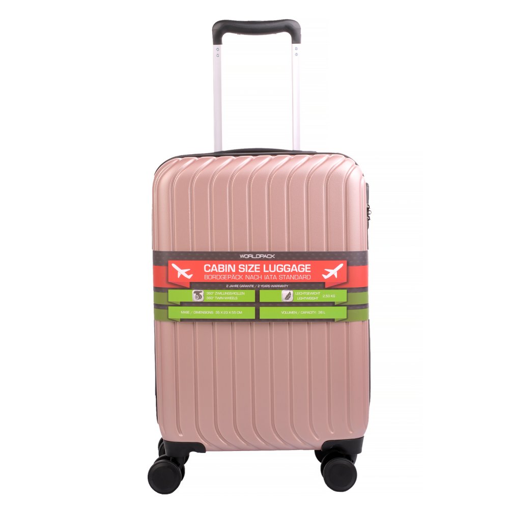 Malý cestovní kabinový kufr 10473-5700 růžový
