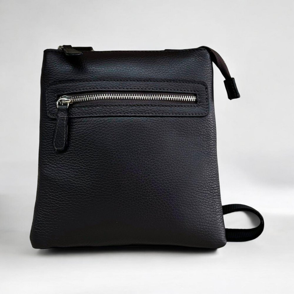 Pánská kožená taška přes rameno 6541 černá