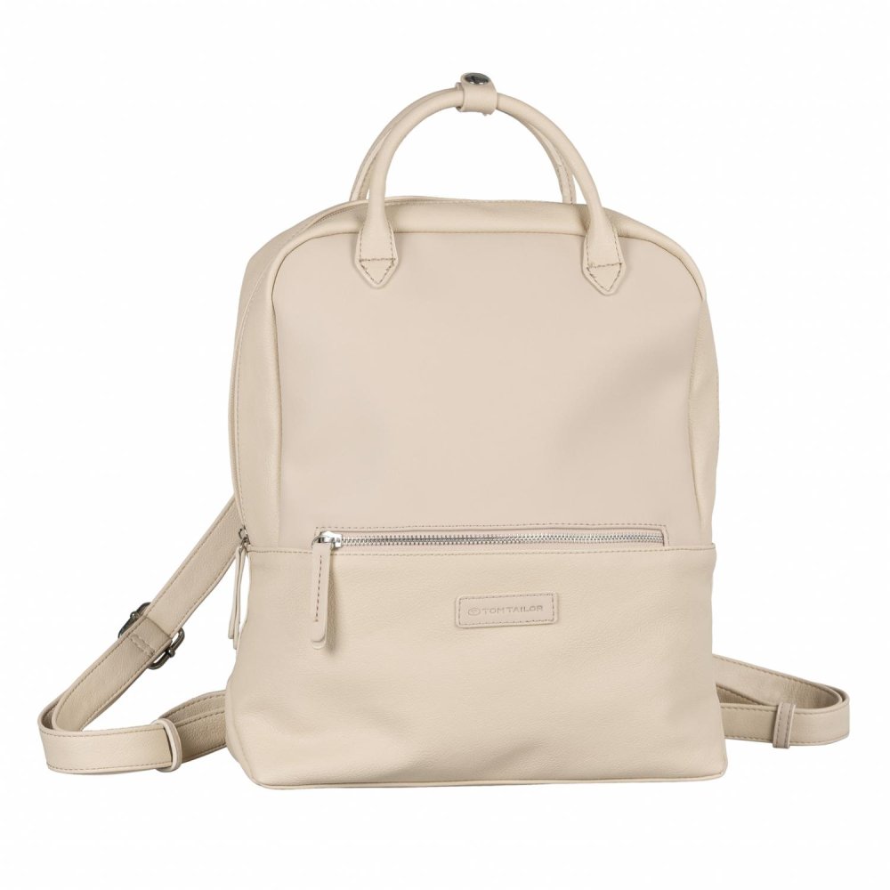 Levně Elegantní dámský batoh Tom Tailor Gia Backpack L béžový 11490
