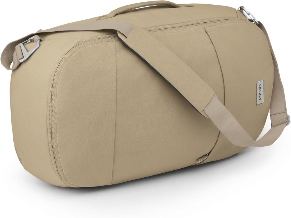 Osprey Arcane Duffel Pack 30L Latte Brown – cestovní taška a batoh 2v1
