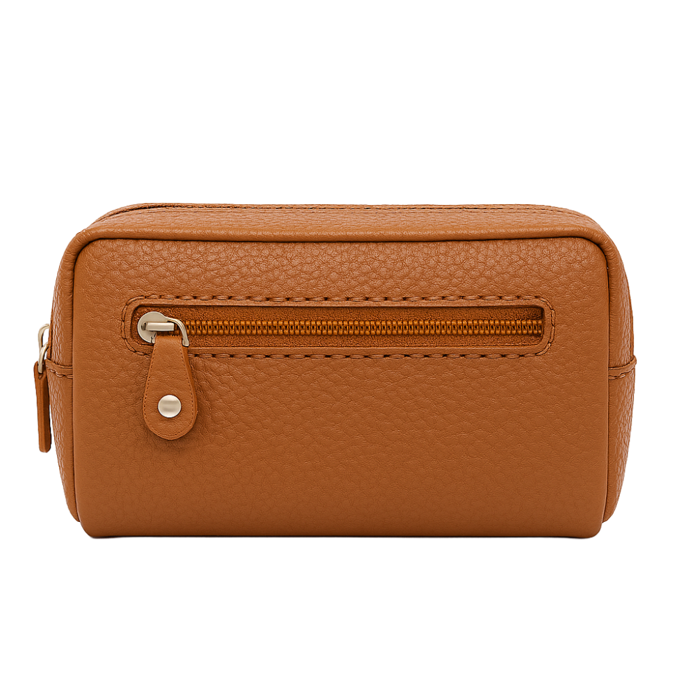 Levně New Bags Leather kožená klíčenka SL-604 světle hnědá