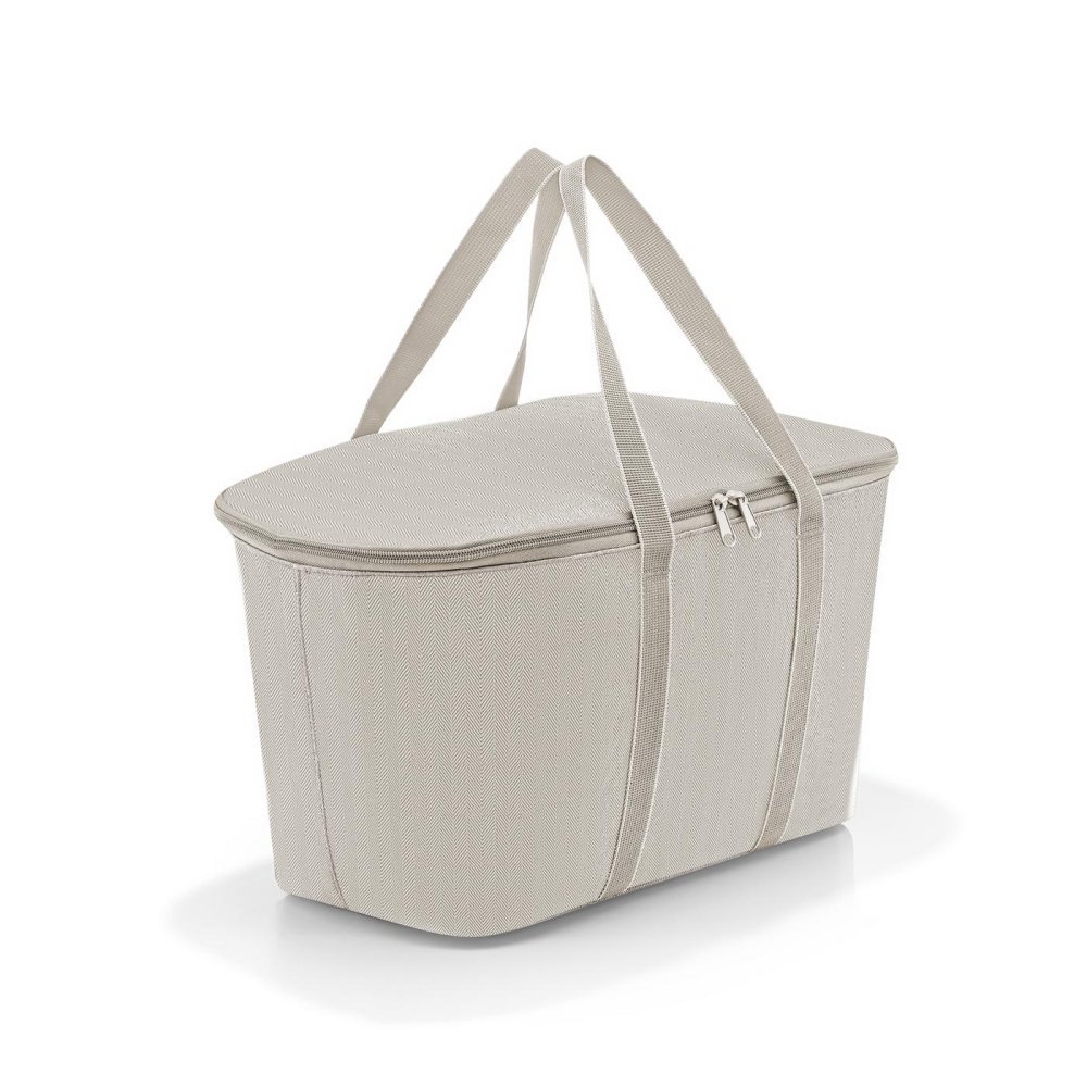 Levně Chladící nákupní košík Reisenthel Coolerbag herringbone sand UH6049