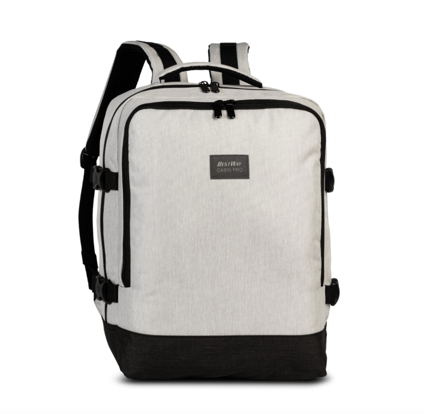 Bestway Cabin Pro Small 23 l – palubní batoh 40 × 30 × 20 cm pro Ryanair, Wizz Air a další aerolinky – béžový