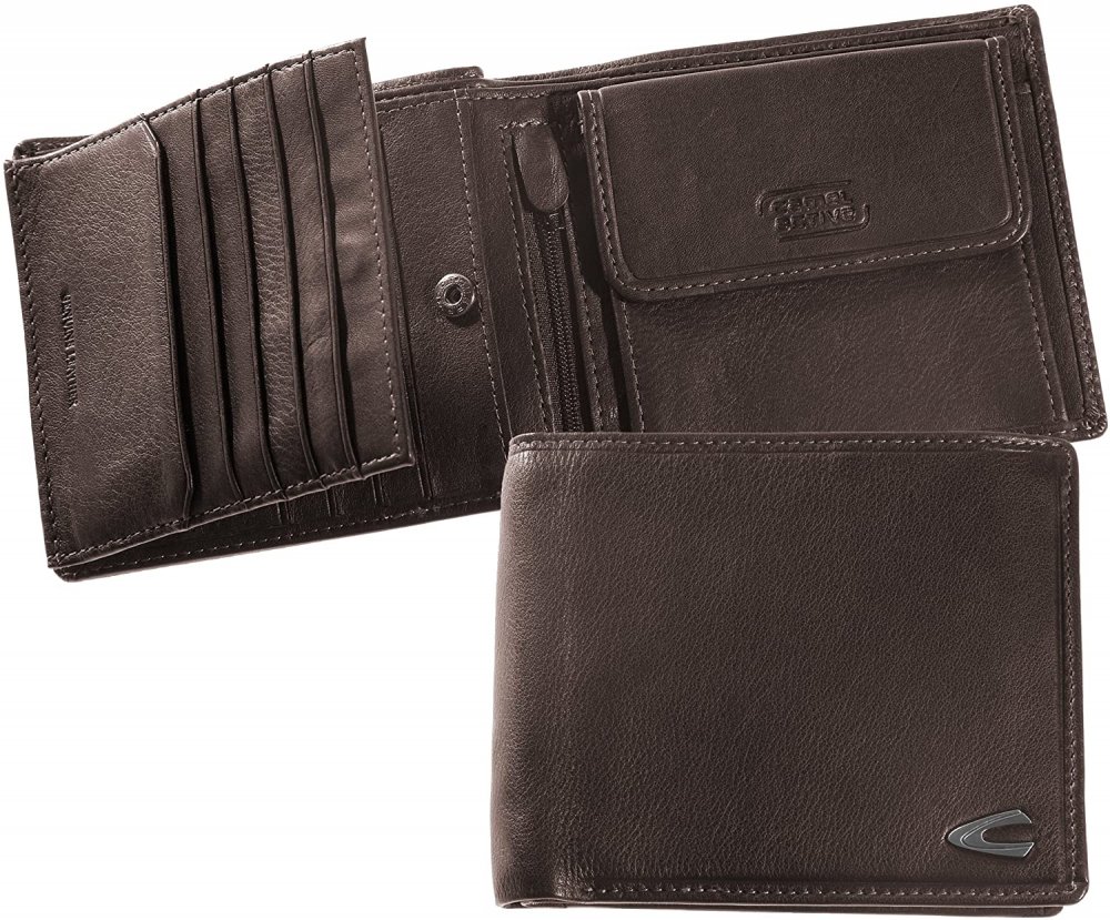 Levně Kožená peněženka RFID Safe B34-706-20 hnědá