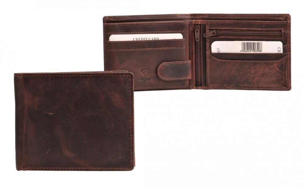 Neus peněženka LGB-102 tmavě hnědá