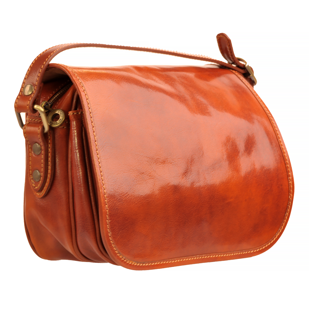 Levně Giglio leather Dámská kožená kabelka 0588 světle hnědá