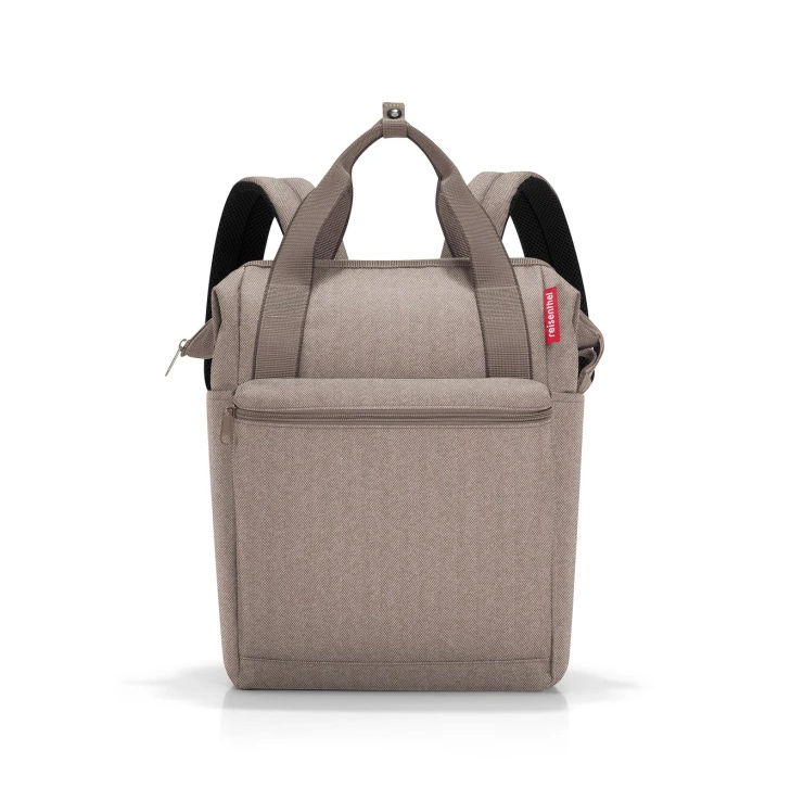 Batoh Reisenthel allrounder R herringbone mokka elegantní dámský městský batoh JR6054