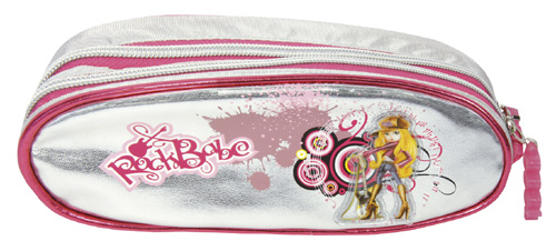 Levně Dívčí školní penál elipse Rock Babe Silver 025822